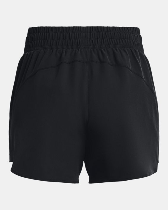 Shorts de tejido de 8 cm (3 in) UA Flex para mujer, Black, pdpMainDesktop image number 6